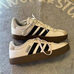 Adidas Womens White and Black Sneakers